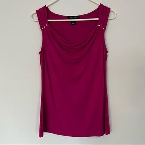 White House Black Market pink sleeveless top